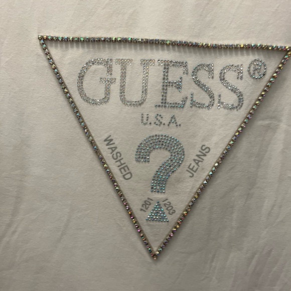 Guess Embellished Logo Tee.    #1527 - Picture 2 of 5
